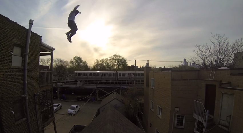 Watch This Stunt Man Jump Off a Building While Wearing a GoPro